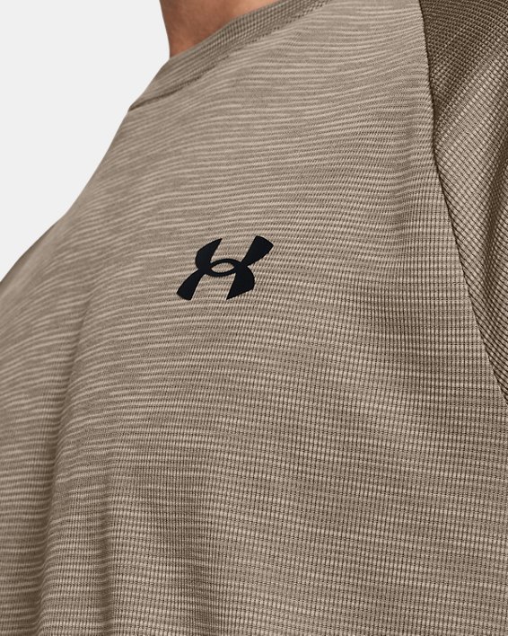 Men's UA Tech™ Textured Short Sleeve in Brown image number 2